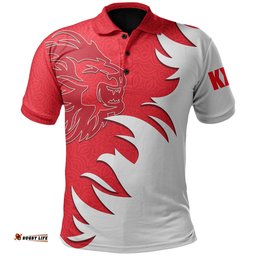 Punjab Kings XI Cricket Polo Shirt Lion