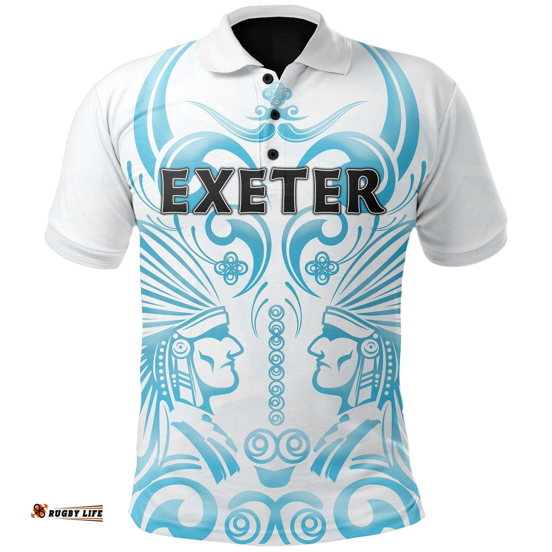 Exeter Polo Shirt Samurai Native White