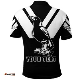 Custom Personalised Wests 1908 Polo Shirt Western Suburbs Magpies