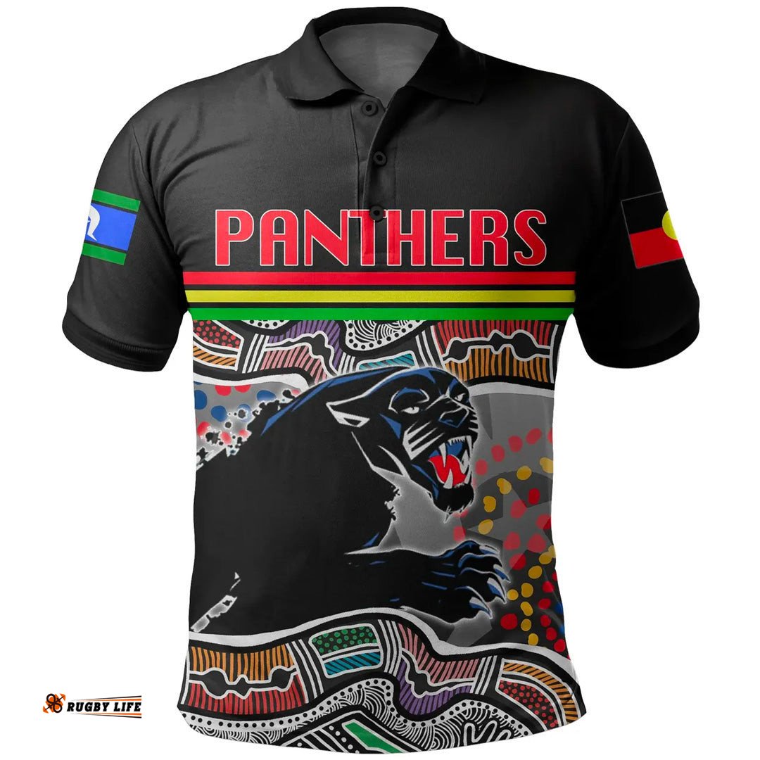 Naidoc Panthers Polo Shirt Torres Strait Islander
