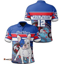 Custom Personalised Western Football Bulldogs Polo Shirt Aboriginal Sport Style
