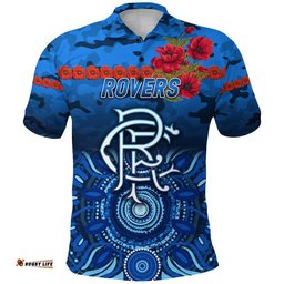 Rovers Football Club ANZAC Polo Shirt Indigenous Vibes