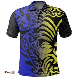 Aotearoa Polo Shirt Ta Moko Koru