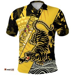 Richmond Anzac Polo Shirt Go Tigers Indigenous