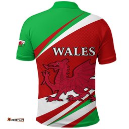 Wales Rugby 2021 Polo Shirt Mix Pattern Six Nations