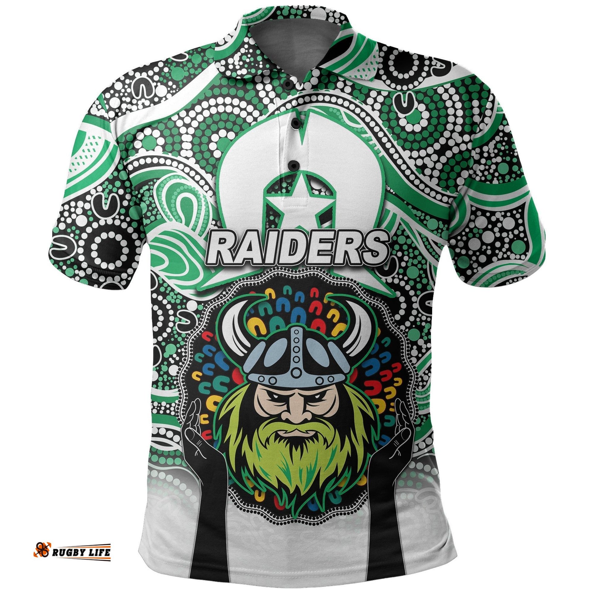 Raiders Rugby Polo Shirt NAIDOC Week 2022