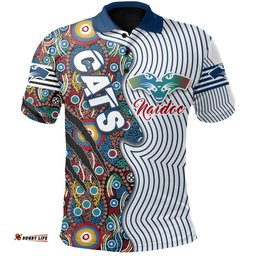 Custom Personalised Geelong Naidoc Naidoc Week Polo Shirt Cats Indigenous Version Special