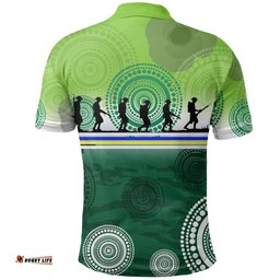 Raiders Polo Shirt Anzac Day Aboriginal