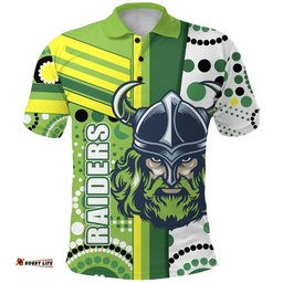 Raiders Viking Polo Shirt Canberra Indigenous
