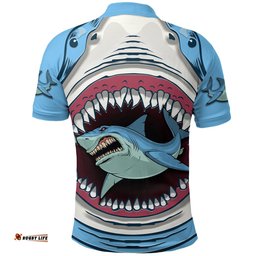Custom Personalised Sharks Rugby Polo Shirt Cronulla Sutherland