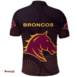Custom Personalised Brisbane Polo Shirt Broncos Simple Indigenous