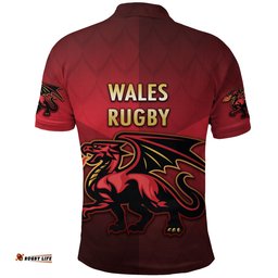Wales Rugby Polo Shirt Simple Style