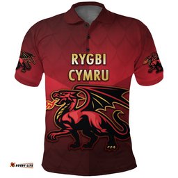 Wales Rugby Polo Shirt Simple Style