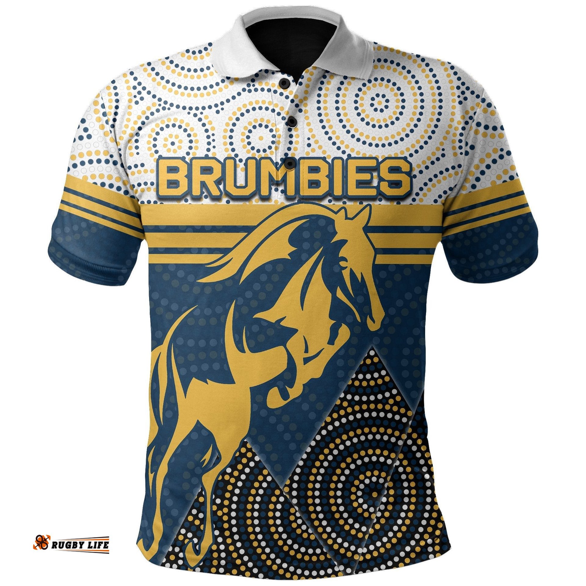 Brumbies Rugby Union Polo Shirt