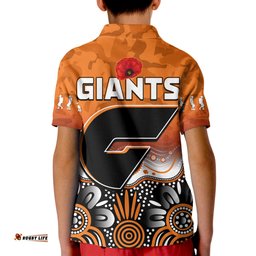 Giants Anzac 2022 Polo Shirt Greater Western Sydney GWS Aboriginal Poppy