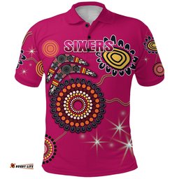 Sydney Polo Shirt Sixers Indigenous - Magenta