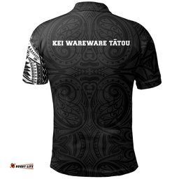 New Zealand Anzac Polo Shirt, Lest We Forget Maori Tattoo Golf Shirts