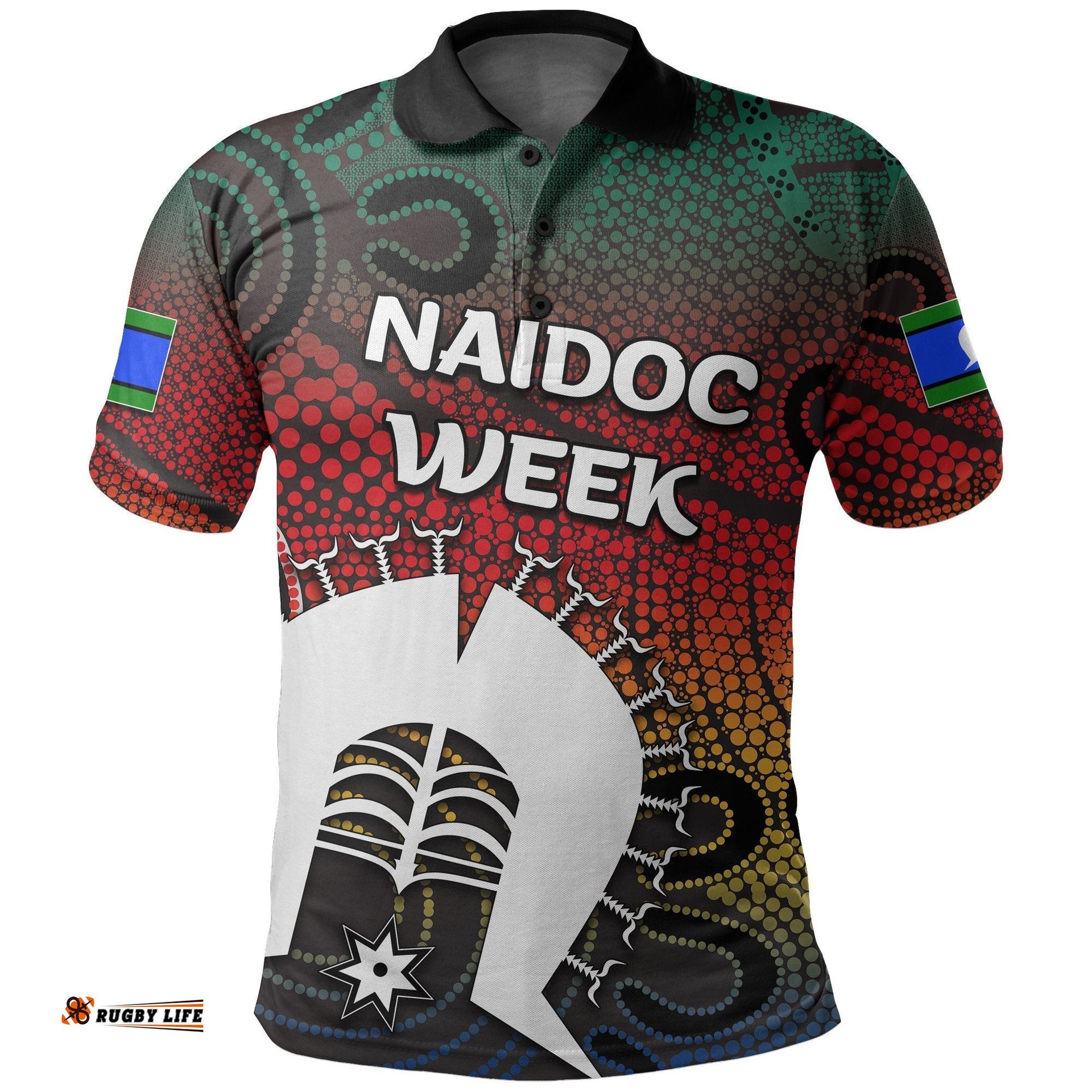 Custom Personalised Naidoc Week Polo Shirt Torres Strait Islander -  Heal Country
