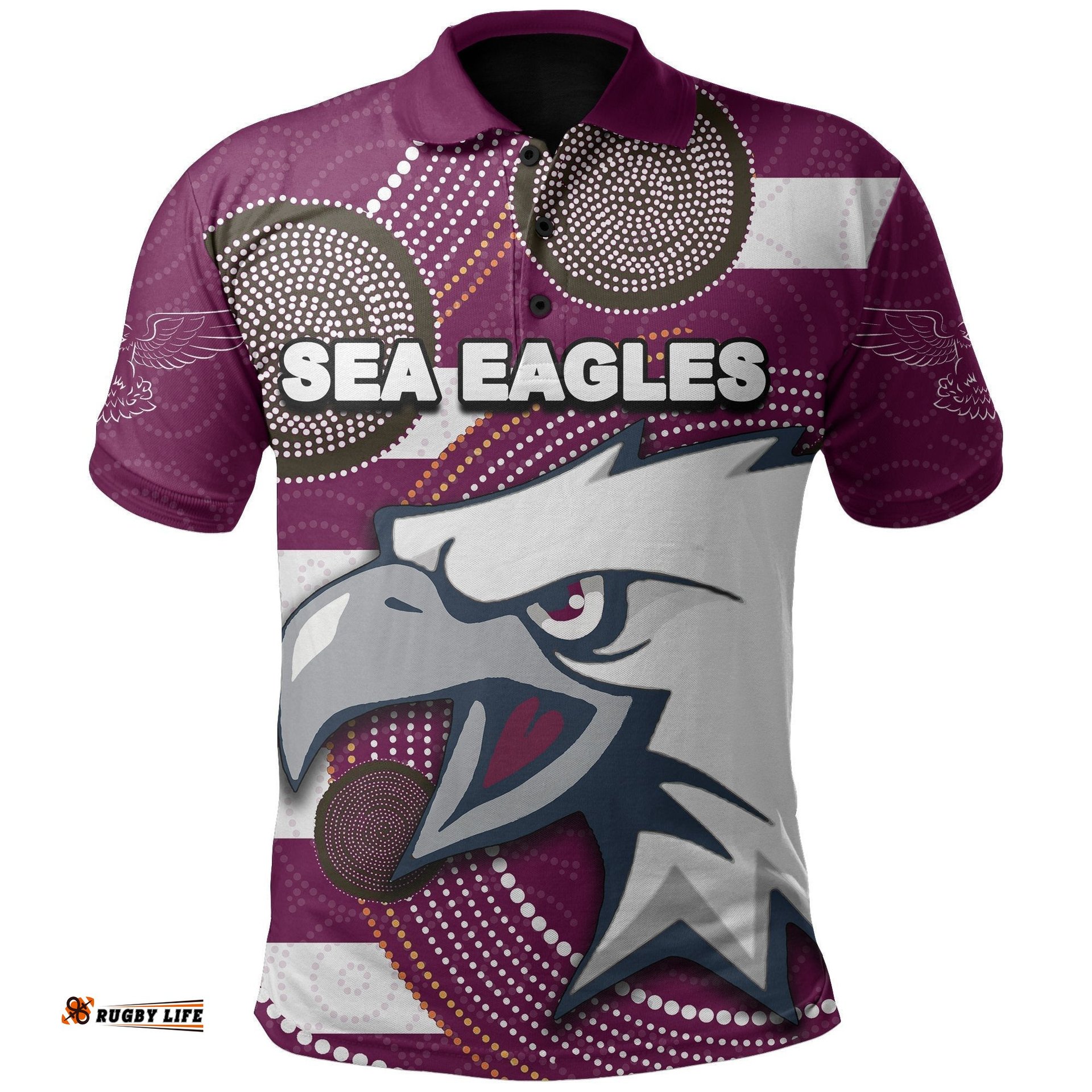 Sea Eagles Polo Shirt Aboriginal
