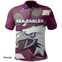 Sea Eagles Polo Shirt Aboriginal