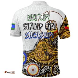 Hawks Australian Football Polo Shirt NAIDOC 2022 Patterns