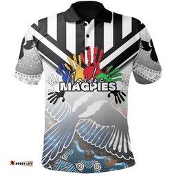 Custom Personalised Magpies Naidoc Week Polo Shirt Collingwood Special Style