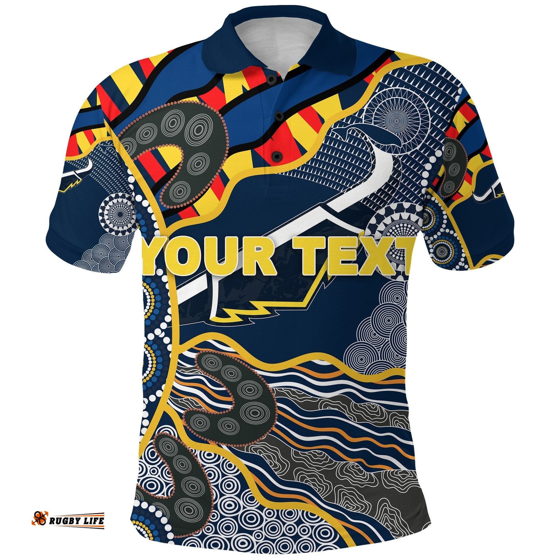 Custom Personalised Cowboys Polo Shirt Unique Indigenous