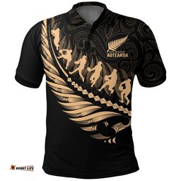 Aotearoa New Zealand Polo Shirt - Maori Fern Rugby
