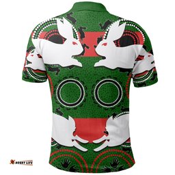 Custom Personalised Rabbitohs Polo Shirt Aboriginal Special