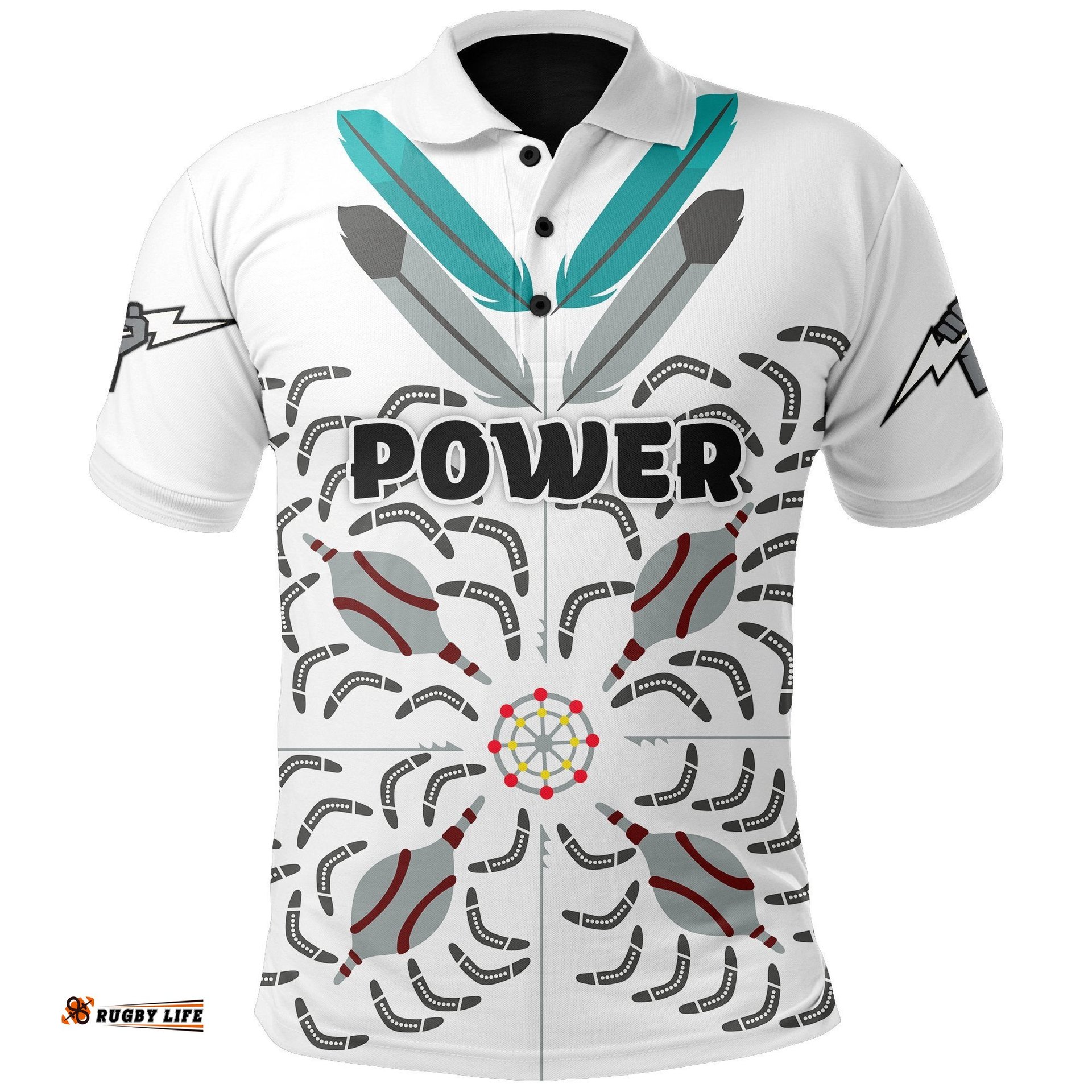 Port Adelaide Polo Shirt Power Indigenous