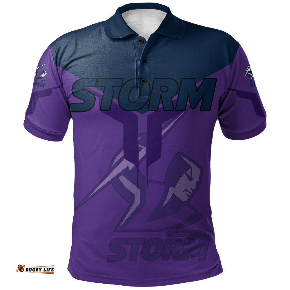 Melbourne Storm Polo Shirt Drinking style - NRL