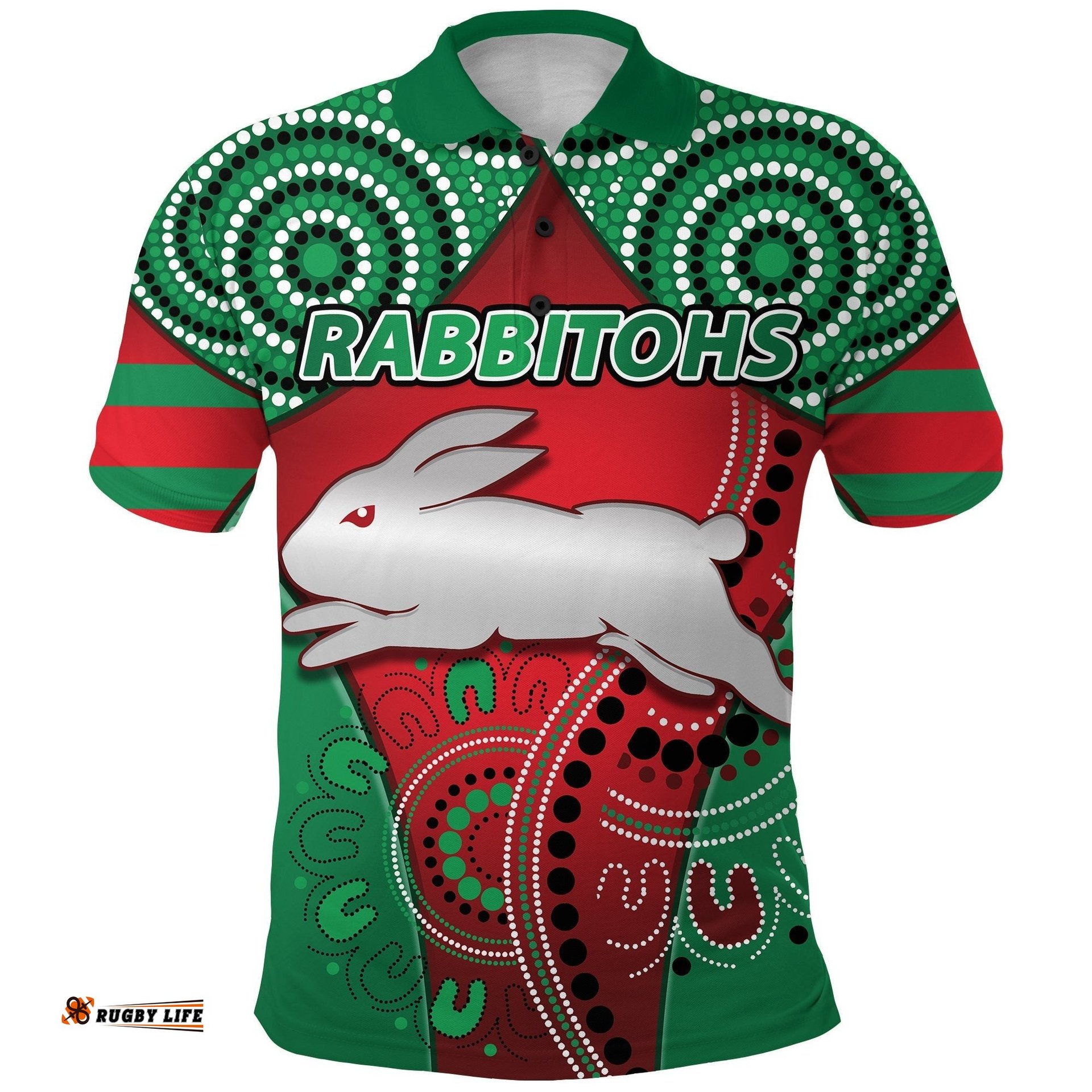 Rabbitohs New Polo Shirt Indigenous Energy
