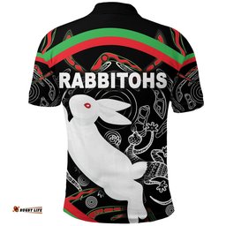 Rabbitohs Polo Shirt Indigenous Mystery Vibes