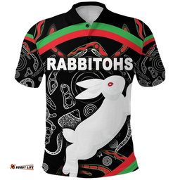 Rabbitohs Polo Shirt Indigenous Mystery Vibes