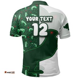 Custom Personalised Rabbitohs Polo Shirt Humanized Style