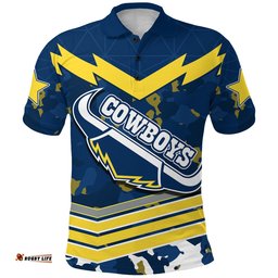 Camouflage Cowboys Anzac Polo Shirt North Queensland