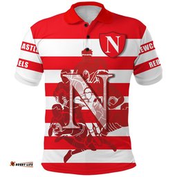 Custom Personalised Newcastle Rebels Polo Shirt Original 1908