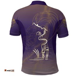 Kolkata Knight Riders Cricket Polo Shirt Version KKR