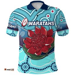 New South Wales Rugby Union  Polo Shirt Indigenous NSW - Waratahs
