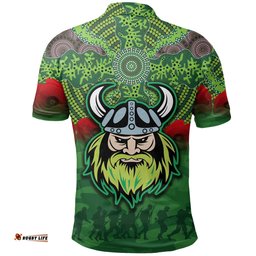 Raiders Polo Shirt Anzac Day Indigenous