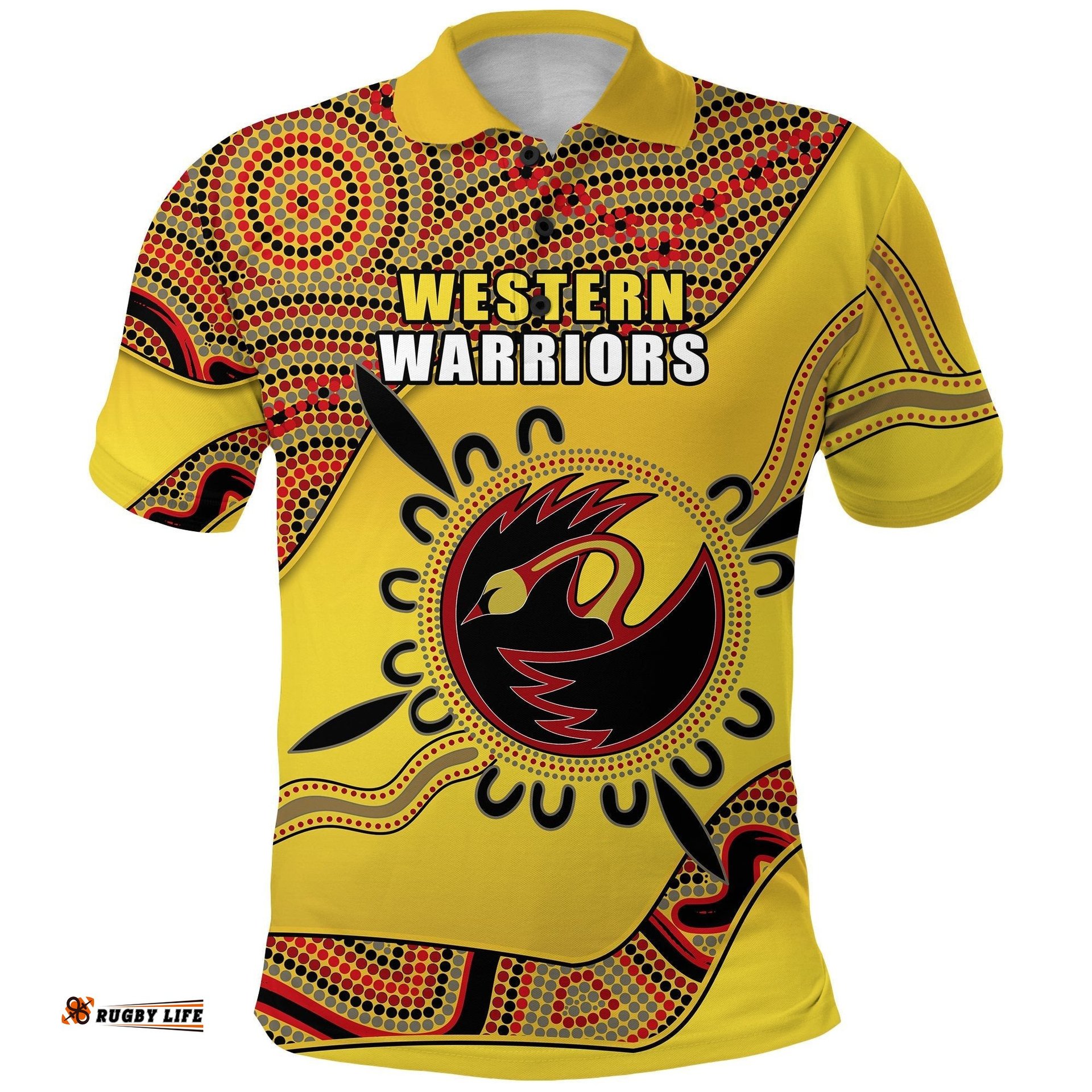 Western Warriors Polo Shirt Indigenous Australian Cricket