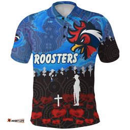 Sydney Roosters Aboriginal Polo Shirt Prairie Style