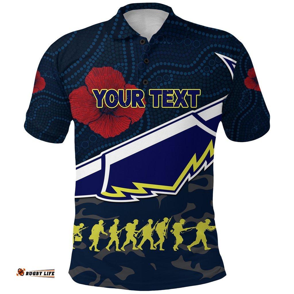 Custom Personalised Cowboys Polo Shirt Anzac Country Style