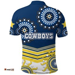 Custom Personalised Proud Cowboys Polo Shirt Indigenous North Queensland