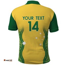 Custom Australia Opals Polo Shirt Indigenous Art