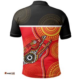 Parramatta Rugby Polo Shirt Eels Aboriginal Black