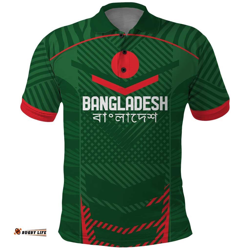 Custom Bangladesh Cricket Polo Shirt Go Tigers Sporty Version