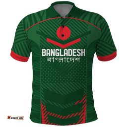 Custom Bangladesh Cricket Polo Shirt Go Tigers Sporty Version