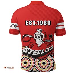 Illawarra Steelers Polo Shirt Bring Back Indigenous