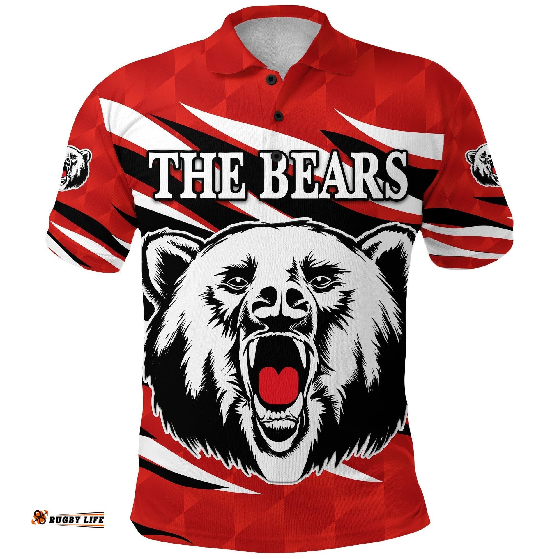 North Sydney Polo Shirt The Bears Red Vibes